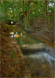 Convict built waterway that runs through the Kingston common and into Emily Bay, Norfolk Island Convict built waterway that runs through the Kingston common and into Emily Bay, Norfolk Island