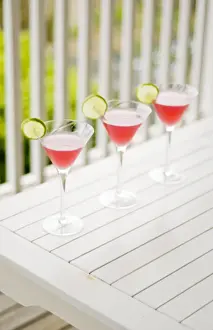 Prints of Party summer drinks on the balcony, Cosmos, Cosmopolitans Images Dated 2014 July: Print of Cosmopolitans Party on Balcony in Australian Summer
