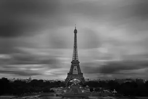 Black And White Paris Photography Prints: Eiffel Tower