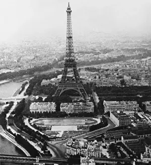 Eiffel Tower Aerial View Prints: Eiffel Tower