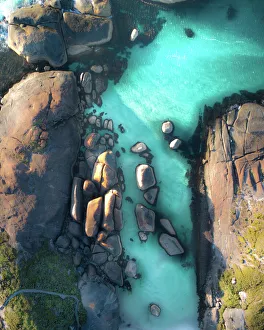 Elephant Rocks Aerial View, William Bay National Park WA