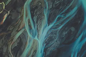 Glacial river textures in the southern region of Iceland Glacial river textures in the southern region of Iceland