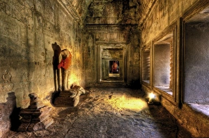 Headless Buddha Statue in Angkor Wat Temple, Siem Reap, Cambodia Headless Buddha Statue in Angkor Wat Temple, Siem Reap, Cambodia