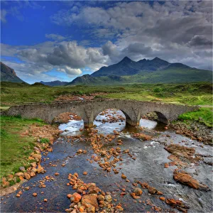 The historic bridge at Sligachan, Isle of Skye, Inner Hebrides, Scotland The historic bridge at Sligachan, Isle of Skye, Inner Hebrides, Scotland