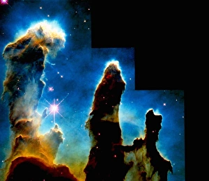 Hubble Space Telescope image of gaseous pillars Hubble Space Telescope image of gaseous pillars