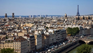 The Iconic Eiffel Tower & The City Of Paris, France, Europe The Iconic Eiffel Tower & The City Of Paris, France, Europe