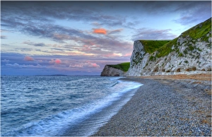 The Jurassic coastline at Durdle door in Dorset, south west England The Jurassic coastline at Durdle door in Dorset, south west England