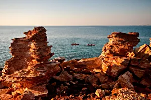 Kayakers, Gantheaume Pt, Broome WA Australia Kayakers, Gantheaume Pt, Broome WA Australia