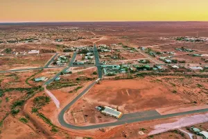 Australian Outback Landscape Prints: White Cliffs, opal mining town, Australia, aerial photography
