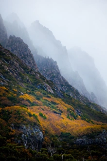 Mist over Cradle Mountain. Tasmania. Australia Mist over Cradle Mountain. Tasmania. Australia