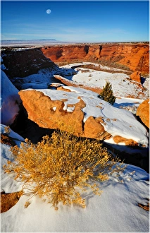 Moonlight, Canyon De-Chelly, Arizona, south western United States of America Moonlight, Canyon De-Chelly, Arizona, south western United States of America