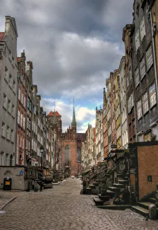 Narrow Mariacka Street in Gdansk old district Narrow Mariacka Street in Gdansk old district