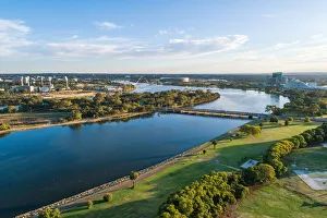 Perth Stadium Swan River and the Causeway Western Australia Perth Stadium Swan River and the Causeway Western Australia