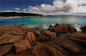 Purdon bay, on the Eastern coastline of the island state, Tasmania, Australia Purdon bay, on the Eastern coastline of the island state, Tasmania, Australia