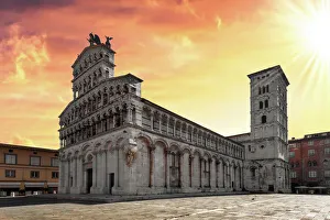 San Michele in Foro, Lucca, Tuscany, Central Italy San Michele in Foro, Lucca, Tuscany, Central Italy
