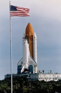 Space Shuttle Discovery Prints: Shuttle on the Launch Pad
