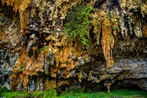 Stalactites hanging from a limestone cave near Lord Ard Gorge at Great ocean Road, Victoria Stalactites hanging from a limestone cave near Lord Ard Gorge at Great ocean Road, Victoria