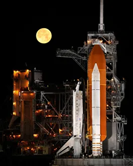 STS-119 Discovery at Launchpad 39A STS-119 Discovery at Launchpad 39A