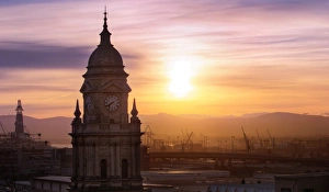 Sunrise with Cape Town City Hall, South Africa Sunrise with Cape Town City Hall, South Africa