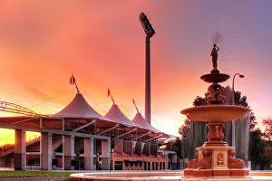Sunset at Adelaide Oval Prior to Redevelopment, South Australia Sunset at Adelaide Oval Prior to Redevelopment, South Australia