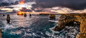 Great Ocean Road Collection: Sunset at Bay of Islands, Great Ocean Road, Victoria