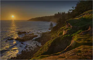 Sunset at Point Ross reserve on the coastline of Norfolk Island Sunset at Point Ross reserve on the coastline of Norfolk Island