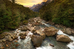Tutoko Valley, Fiordland National Park, South Island, New Zealand Tutoko Valley, Fiordland National Park, South Island, New Zealand