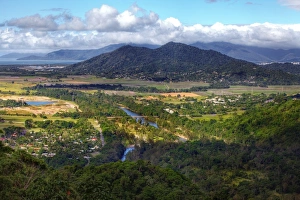 View of Cairns and Barron River, Far North Queensland, Australia View of Cairns and Barron River, Far North Queensland, Australia