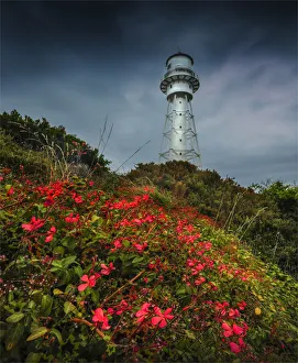 A view to Currie Lighthouse on the rugged and wildly beautiful coastline in the path of the roaring forties A view to Currie Lighthouse on the rugged and wildly beautiful coastline in the path of the roaring forties