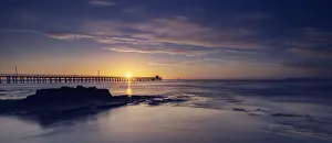 A winter sunrise at Point Lonsdale Jetty, Victoria A winter sunrise at Point Lonsdale Jetty, Victoria