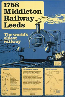 1758 Middleton Railway, Leeds, MR poster, c 1970s 1758 Middleton Railway, Leeds, MR poster, c 1970s