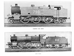 2-6-4 tank engine number 790 River Avon and a class N 2-6-0 goods locomotive number 810 2-6-4 tank engine number 790 River Avon and a class N 2-6-0 goods locomotive number 810