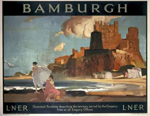 Bamburgh, LNER poster, 1925 Bamburgh, LNER poster, 1925