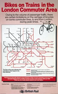 Images Dated 23rd September 2003: Bikes on Trains in the London Commuter Are