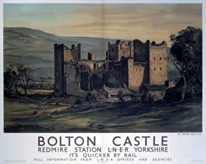 Bolton Castle, LNER poster, 1923-1947 Bolton Castle, LNER poster, 1923-1947