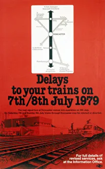 BR(E) poster. New Signal Box at Doncaster - BR(E) poster. New Signal Box at Doncaster -