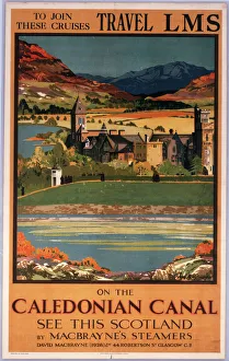 Posters/railway posters/caledonian canal macbrayne lms poster c 1930s Posters/railway posters/caledonian canal macbrayne lms poster c 1930s