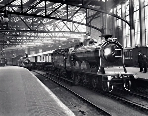 Caledonian Railways 4-6-0 locomotive No 903 Cardean at Glasgow Central Caledonian Railways 4-6-0 locomotive No 903 Cardean at Glasgow Central