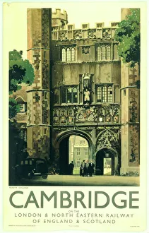 Cambridge - Trinity College, LNER poster, 1923-1947 Cambridge - Trinity College, LNER poster, 1923-1947