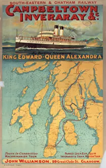 Campbeltown Inveraray & c., SECR poster, 1914 Campbeltown Inveraray & c., SECR poster, 1914