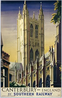 Canterbury, SR poster, 1938. Colour poste Canterbury, SR poster, 1938. Colour poste