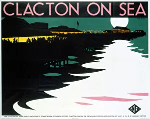 Clacton-on-Sea, LNER poster, 1923-1947 Clacton-on-Sea, LNER poster, 1923-1947