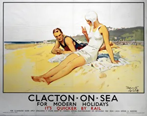 Clacton-on-Sea, LNER poster, 1923-1947 Clacton-on-Sea, LNER poster, 1923-1947