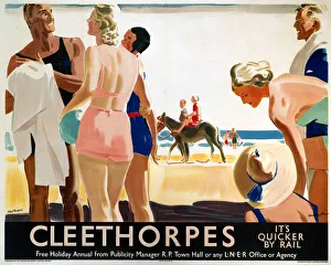Cleethorpes: Its Quicker by Rail, LNER poster, 1930 Cleethorpes: Its Quicker by Rail, LNER poster, 1930
