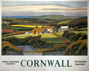 Cornwall, GWR/SR poster, 1936