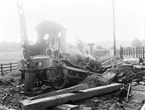 Derailment at Duffield, Derbyshire, about 1900 Derailment at Duffield, Derbyshire, about 1900
