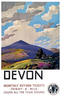 Devon GWR poster, 1937