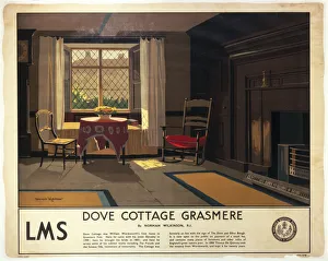 Dove Cottage, Grasmere, LMS poster, c 1920 Dove Cottage, Grasmere, LMS poster, c 1920