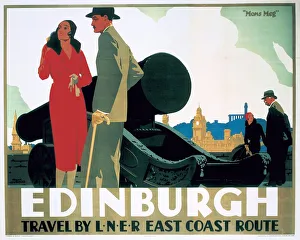 Edinburgh: Mons Meg, LNER poster, c 1935 Edinburgh: Mons Meg, LNER poster, c 1935