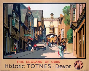 This England of Ours - Historic Totnes GWR poster, 1923-1947 This England of Ours - Historic Totnes GWR poster, 1923-1947